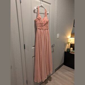 Azazie Zapheira Rosette Bridesmaid Dress